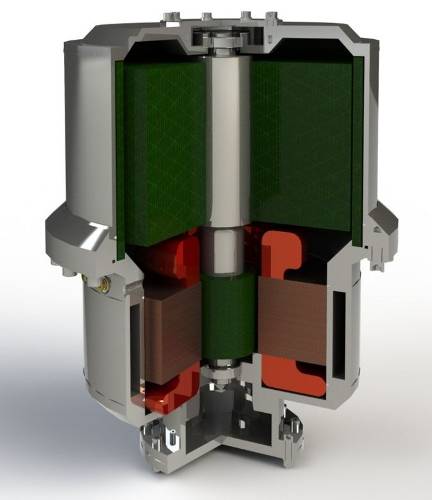 Schwungradspeicher T4 im Schnitt